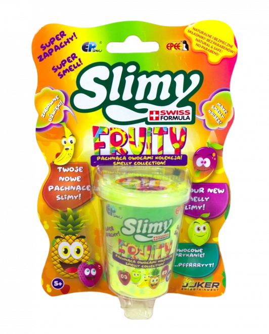 Fruit-Colored Slime in Plastic Box