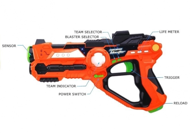 Laser Tag Game Set with Laser Pistols