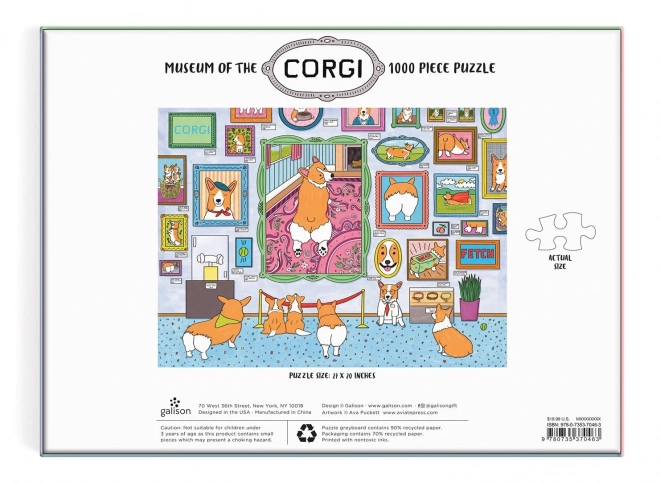 Puzzle Museum Corgi 1000 Pieces