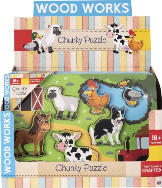 Wooden Farm Animal Puzzle