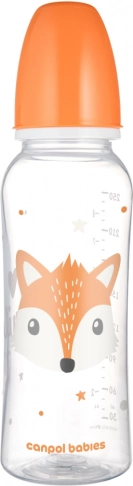 Bottiglia per bambini con collo stretto 250 ml volpe CANPOL BABIES Cute Animals