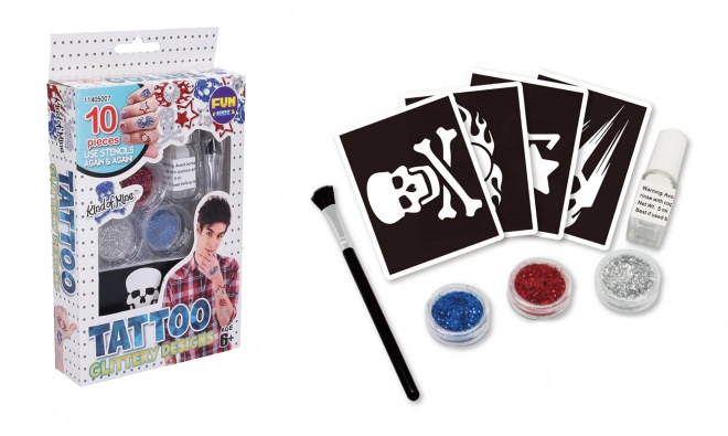 Glitter Tattoo Set for Boys