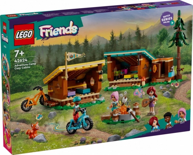 Cozy Summer Camp Cabins Friends Set