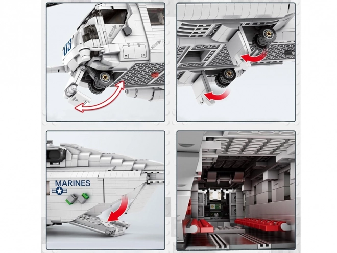 Technical Building Blocks Transport Helicopter CH53