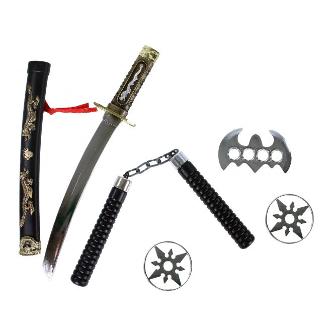 Japanese Katana Sword with Accessories