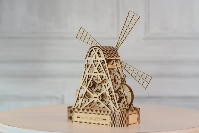 Wooden City 3D Windmill Puzzle