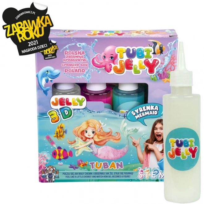 Tubi Jelly Set Mermaid Theme with 3 Colors