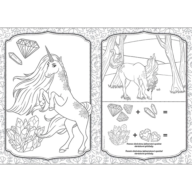 Unicorn Coloring Book A4