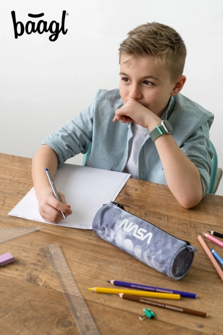 Student Pencil Case Nasa Grey