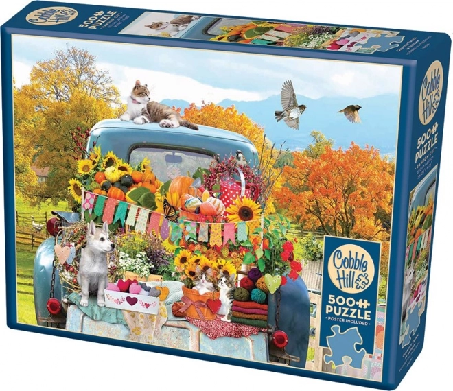 Cobble Hill Autumn Delivery Puzzle 500 Pieces