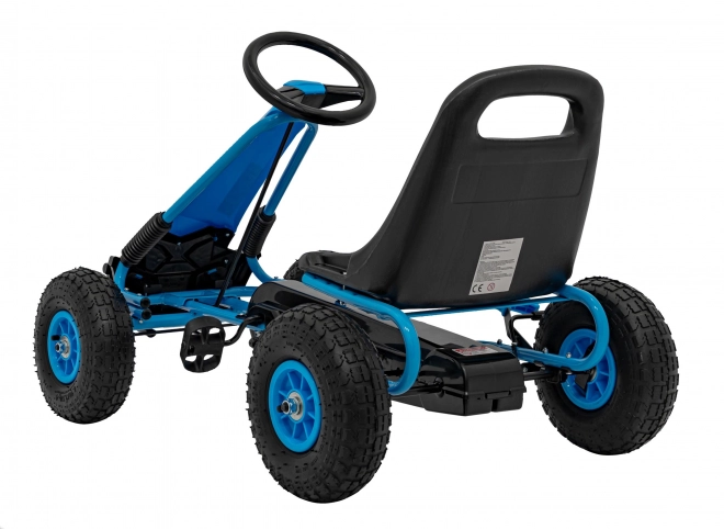 Pedal Go-Kart with Air Wheels for Kids in Blue