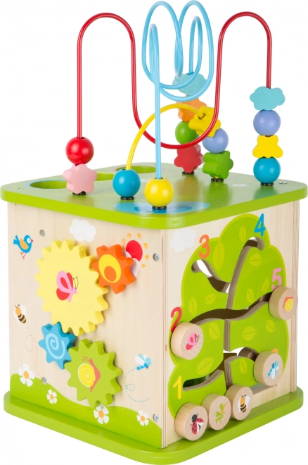 Small Foot Wooden Activity Cube with Maze 5-in-1