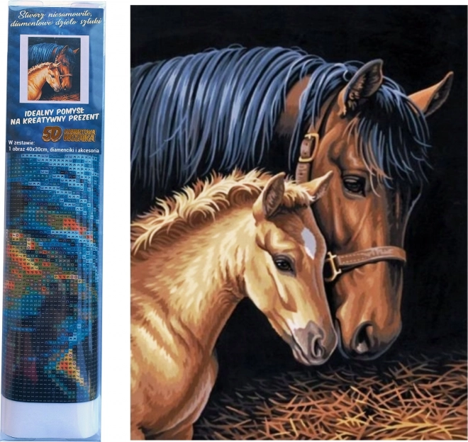 Diamond Painting Mare and Foal Canvas