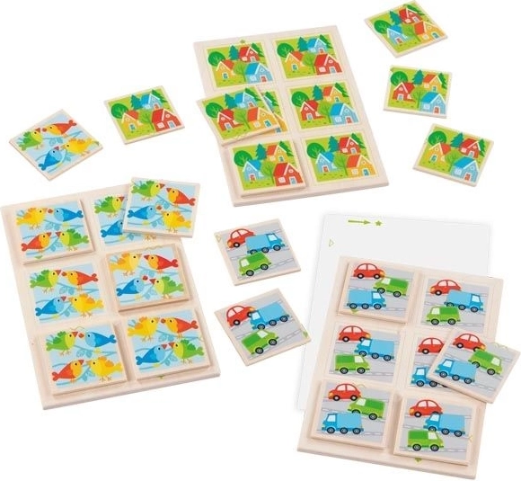 Veelzijdig spel met drie achtergronddoeken