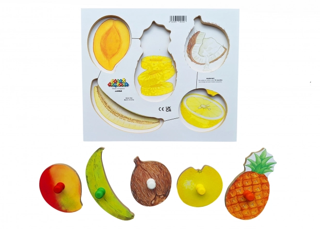 Just Jigsaws Wooden Puzzle - Peel and Slice Fruits