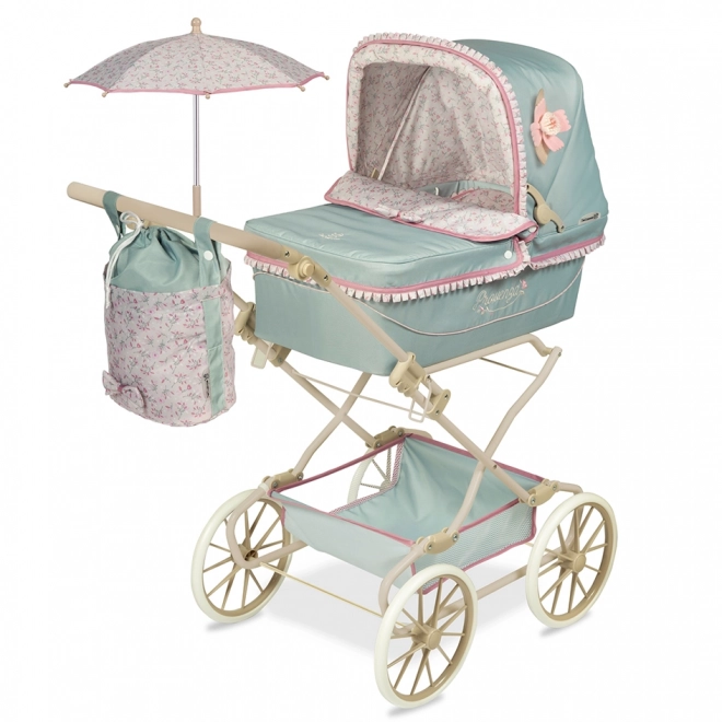 Foldable Doll Stroller With Sunshade And Accessories Provenza