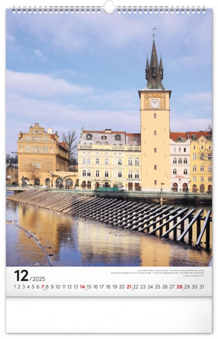 Wall Calendar Prague 2025