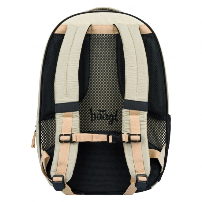 Baagl Coolmate Beige Set: Backpack, Pencil Case, and Bag