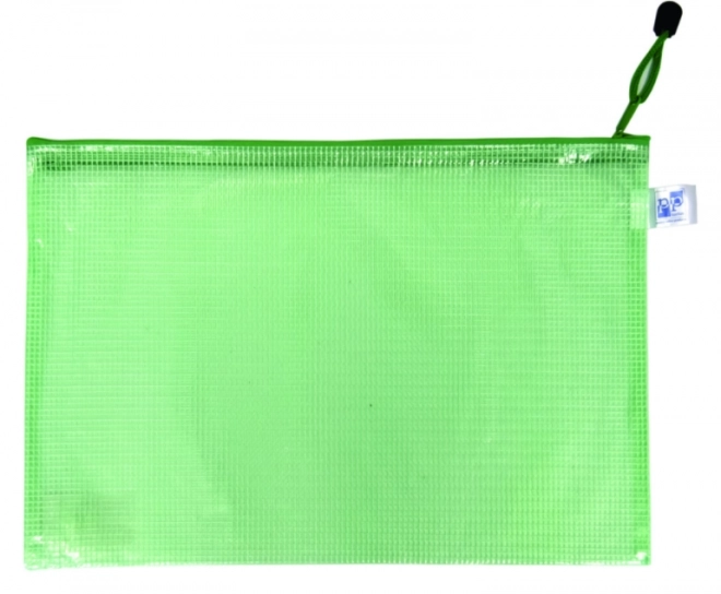 Mesh A4 Zip Envelope Green