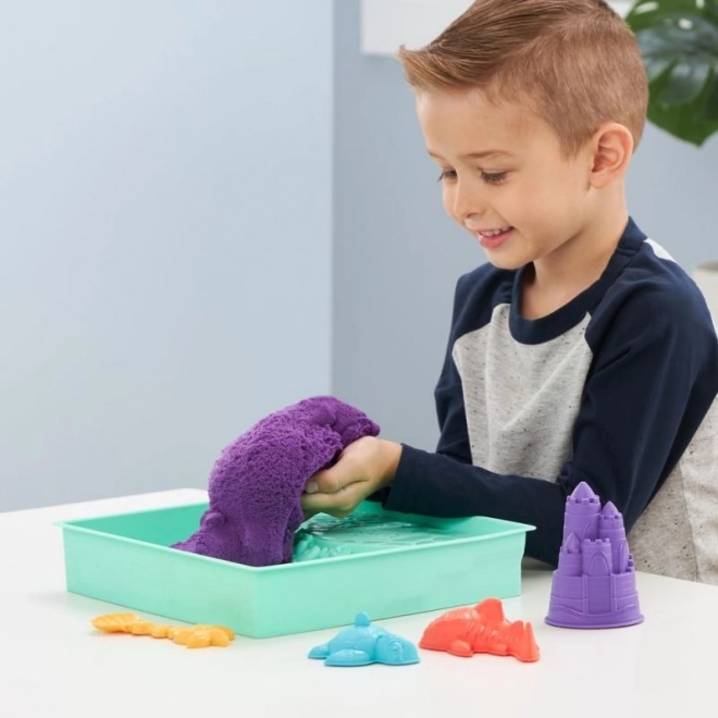 Kinetic Sand Sandbox Set Purple