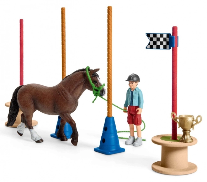 Schleich Farm World Pony Agility Race Set