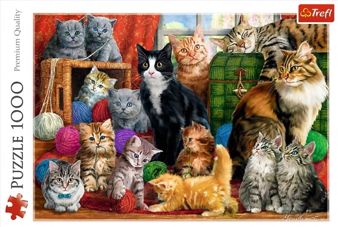 Meeting Cats Puzzle 1000 Pieces