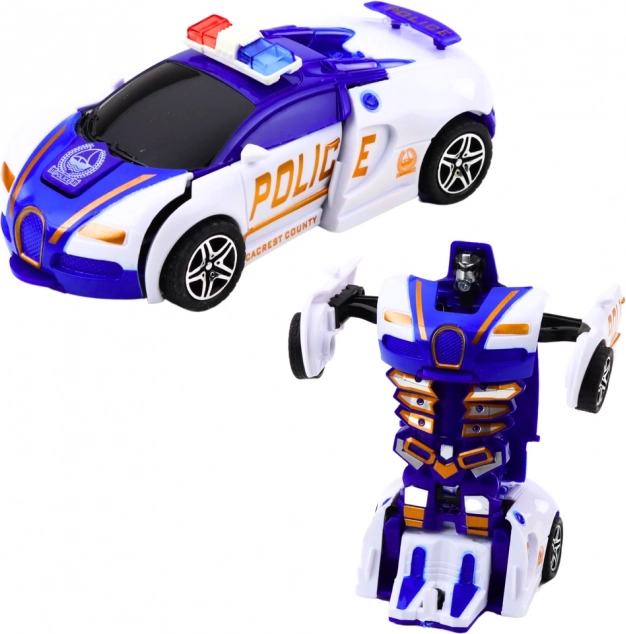 Auto Robot 2v1 Sports Police Car