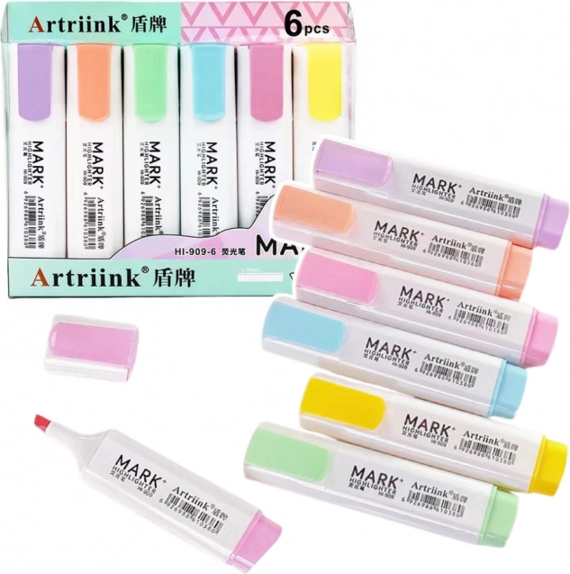 Pastel Highlighters 6 pcs