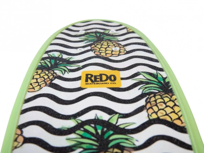 Green Penny Board with Pineapple Graphics