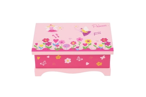 Jewelry Box Princess Mirror Wooden 17x7x11.5cm