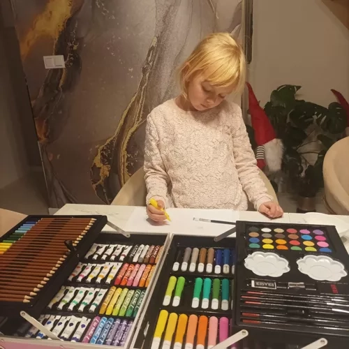 Painting Set in Suitcase with Unicorn