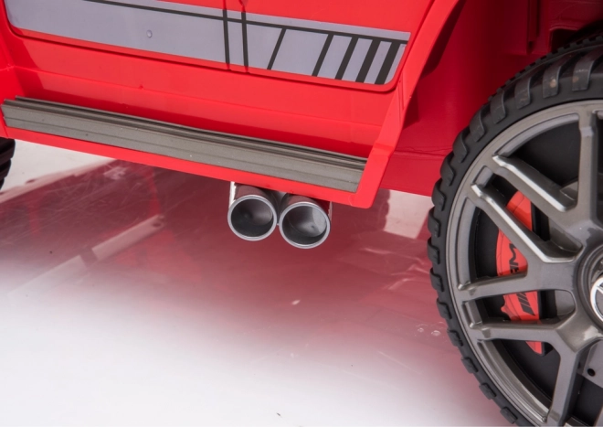 Children's battery-powered car Mercedes G63 red