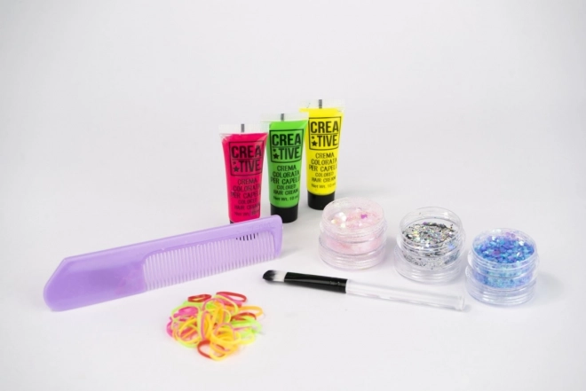 Hair Decoration Kit with Glitter