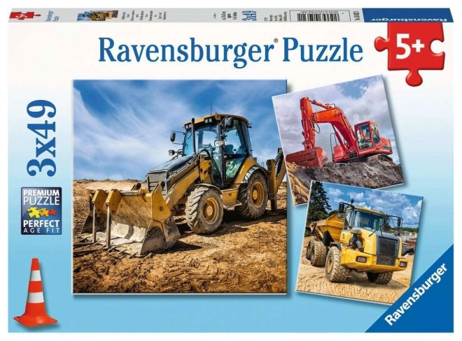 Construction Machines Puzzle Set