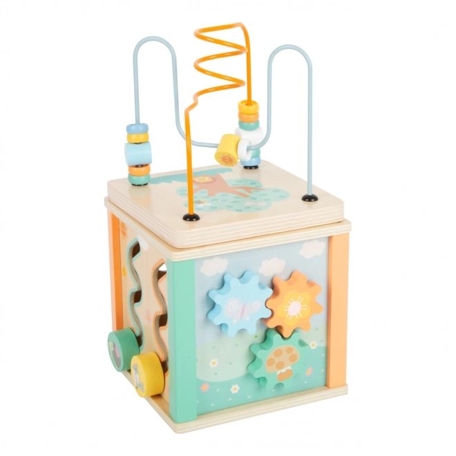 Pastel Wooden Activity Cube