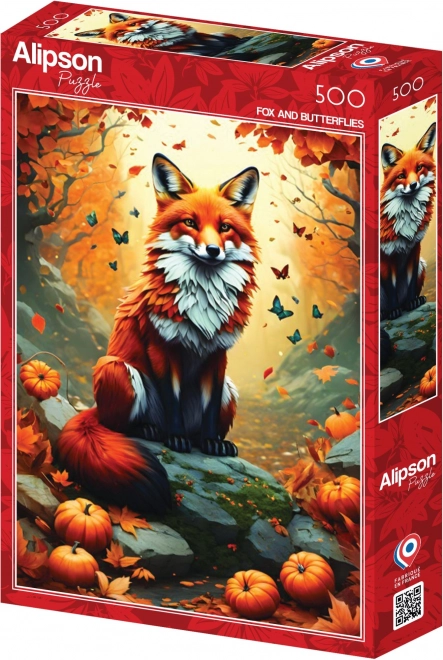 Autumn Fox 500 Piece Puzzle