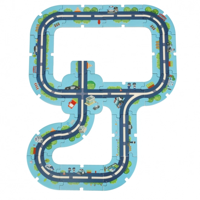 City Police Puzzle Track Set