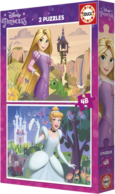 Educa Puzzle Disney Princesses Rapunzel and Cinderella