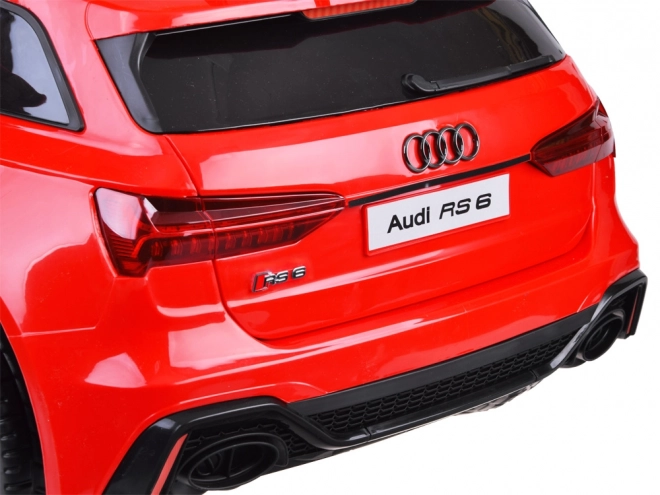 Elektrické auto pre deti Audi RS 6 – Červená