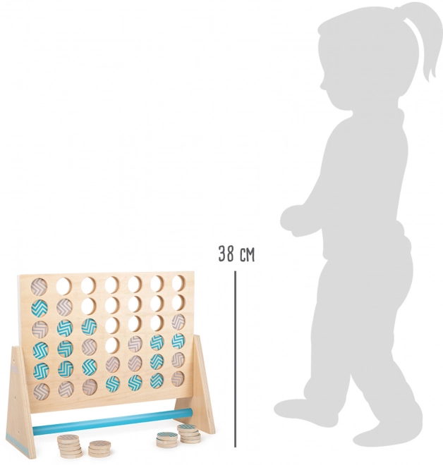 Wooden Game Connect Four XXL