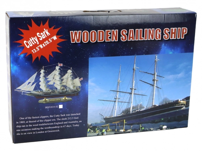 Wooden Collector's Sailing Ship Sorlandet