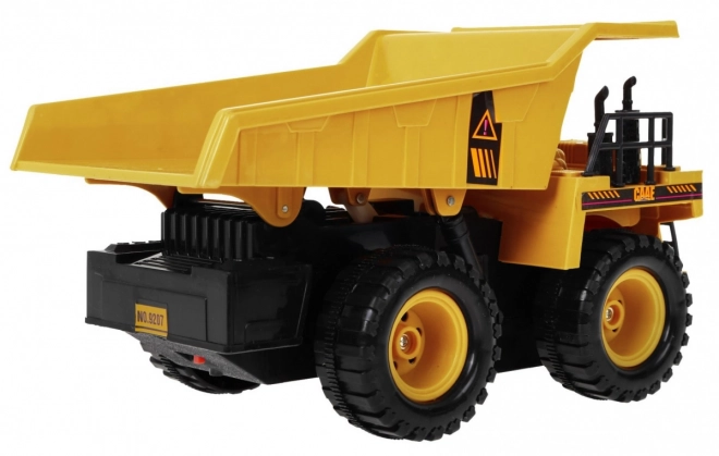 Remote Controlled Dump Truck Toy for Kids 3+ with Sound and Accessories