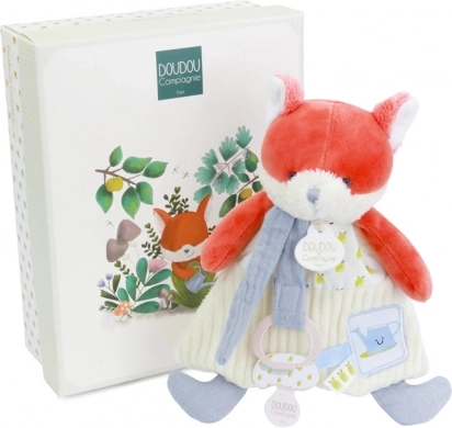 Gift Set Plush Fox Romarin with Pacifier Holder