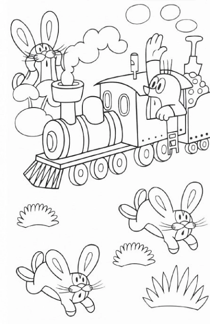 Coloring Book A5 Mole Tracing