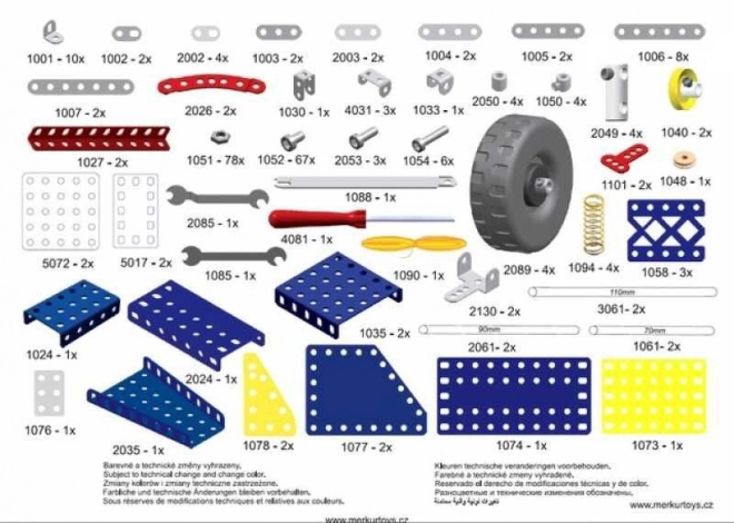 Merkur Building Set - 10 Models 240pcs