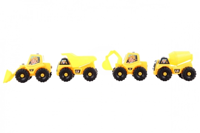 Screwable Construction Vehicles Set