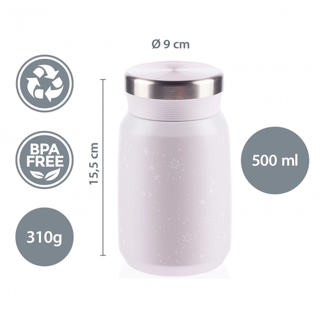 Dino stainless steel food thermos 500ml