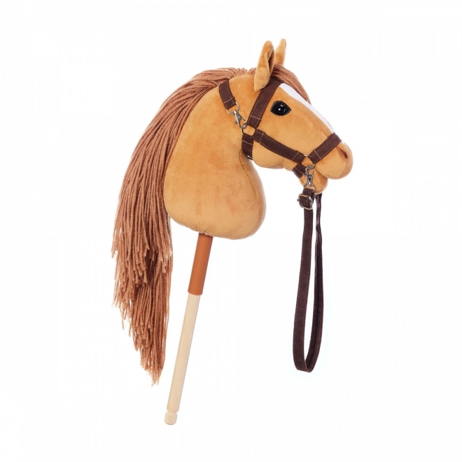 Wooden Horse on a Stick Hobby Horse HOPPIHORSE Chestnut Brown