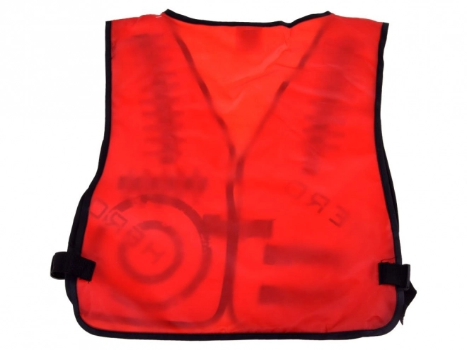 Nerf Warrior Vest Set with Foam Bullets – Red