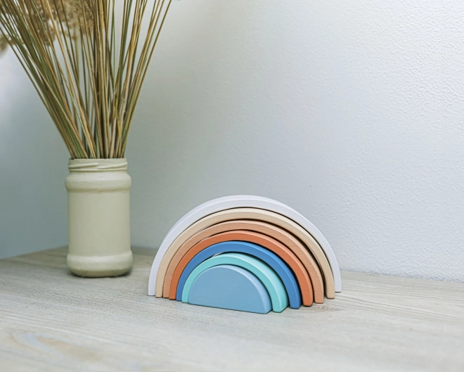 Wooden Stacking Rainbow - Sunset